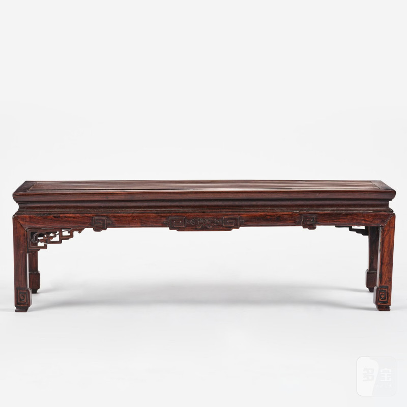 A Chinese hardwood low table, - 图4